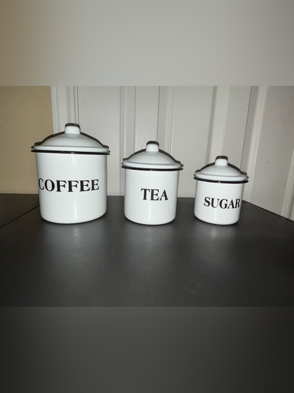 Three Piece Kitchen Storage Jar Set